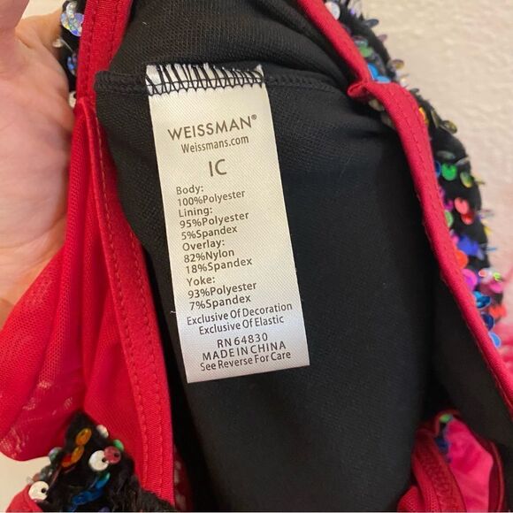 WEISSMAN Dance Costume lyrical jazz sassy feathers BOP TO THE TOP 13478 IC 7/8 - Picture 7 of 8